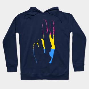 pans pride peace sign Hoodie